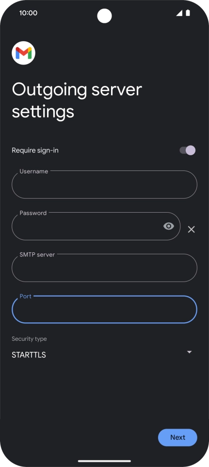Press the drop down list below 