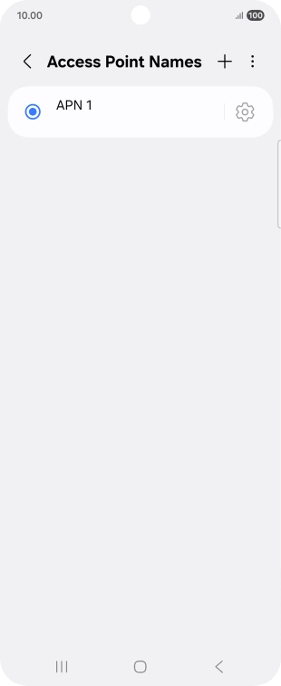 Press the add icon.