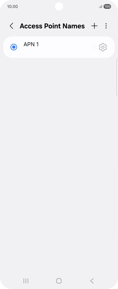 Press the add icon.