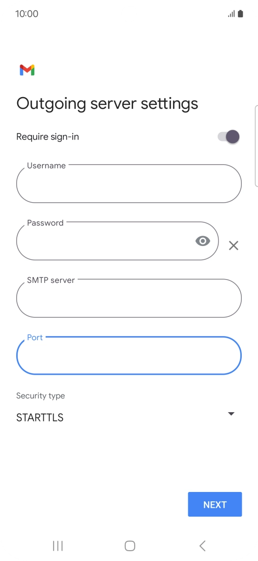 Press the drop down list below 