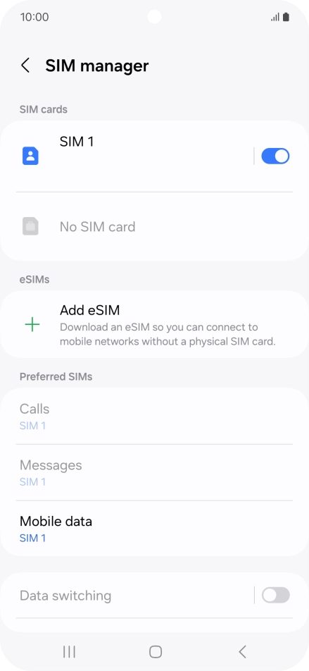 Press Add eSIM.
