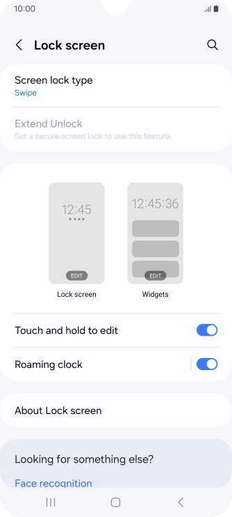 Press Screen lock type.