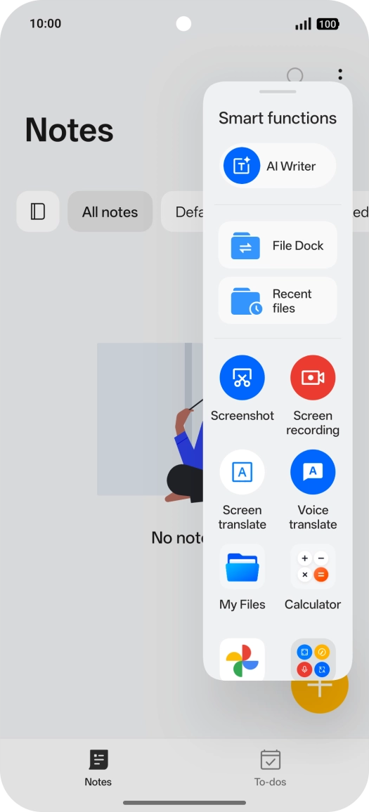 Press AI Writer.