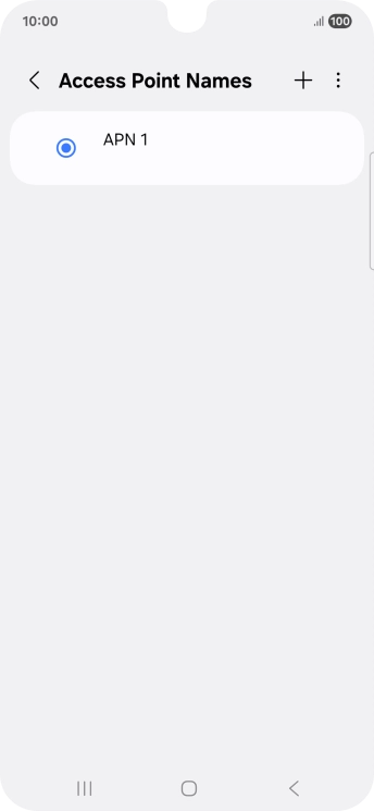 Press the add icon.