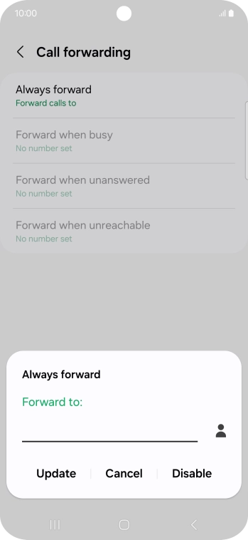 Press Disable.