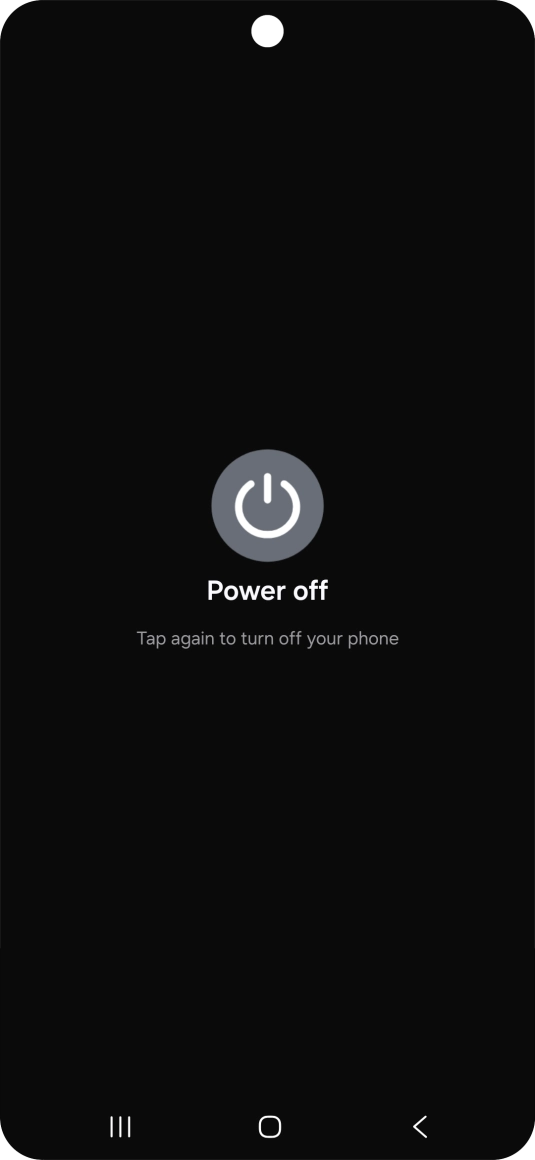 Press Power off.