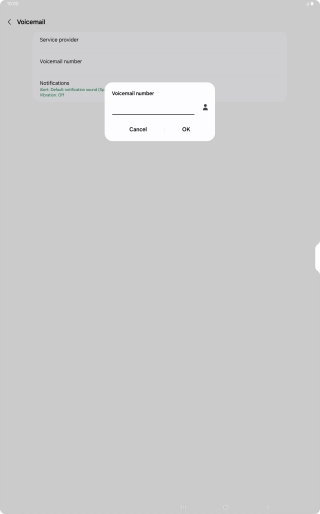 Key in +447953222222 and press OK.
