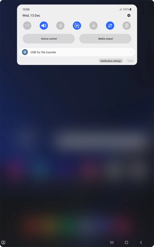 Press the drop down list.