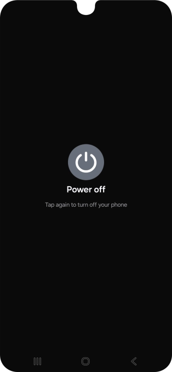 Press Power off.