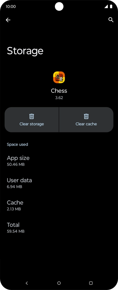 Press Clear cache.