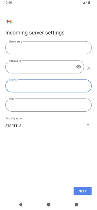 Press the field below 