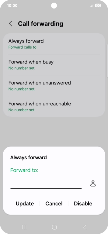 Press Disable.
