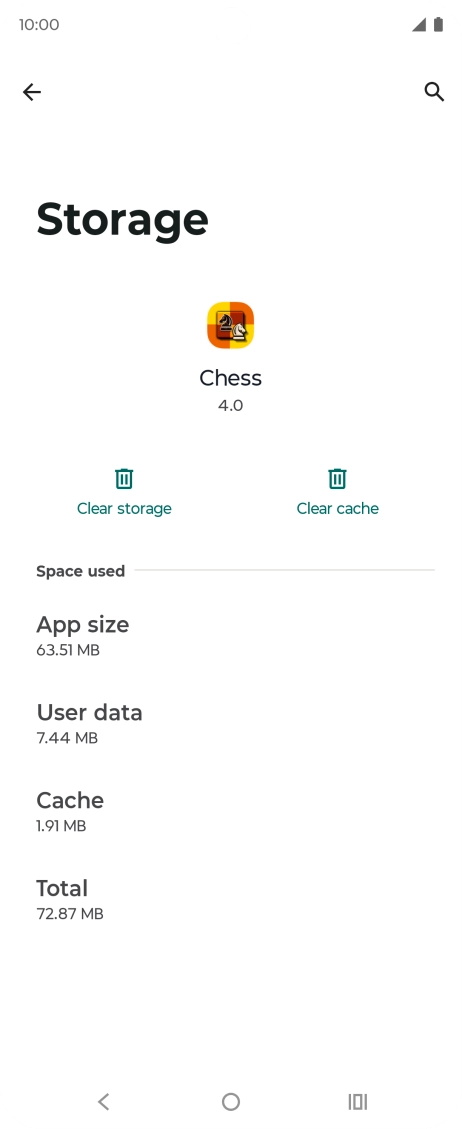 Press Clear cache.