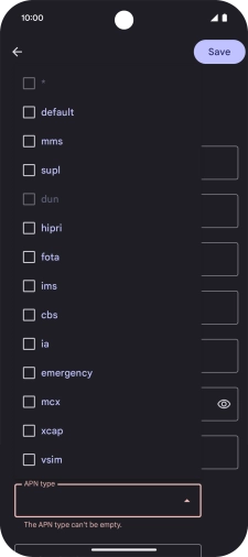 Press default.