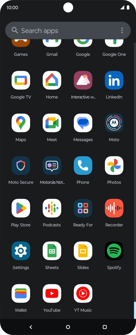 Press Play Store.