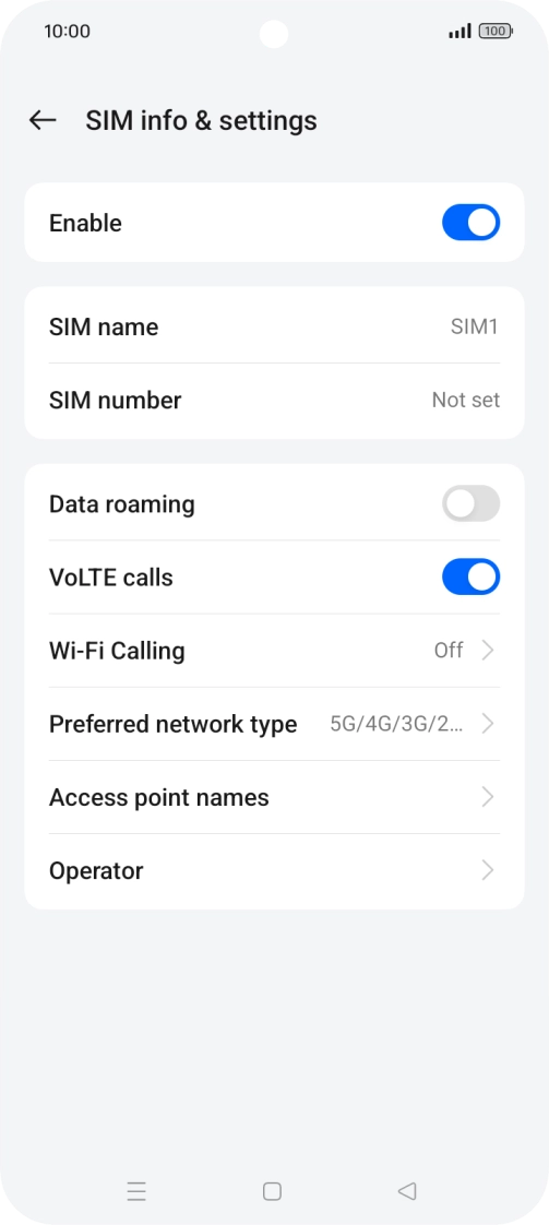 Press Wi-Fi Calling.