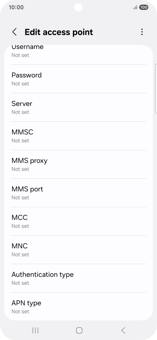 Press MMS port.