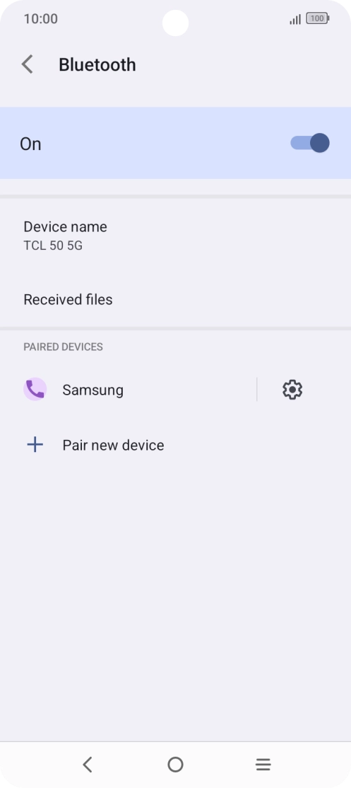 Press the Home key to return to the home screen.