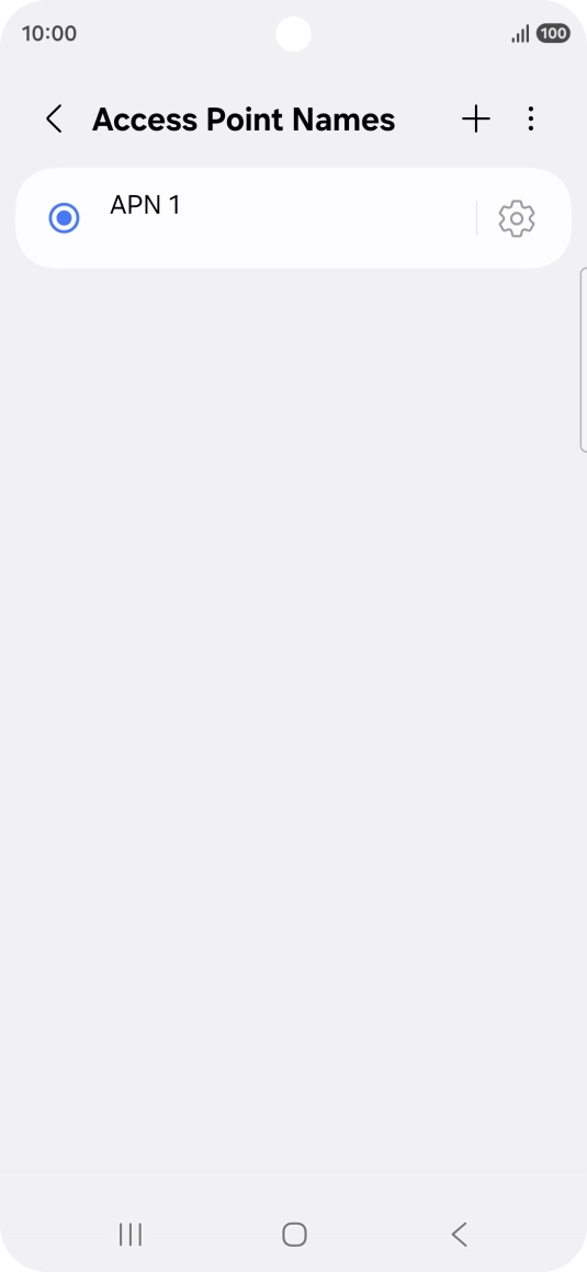 Press the add icon.