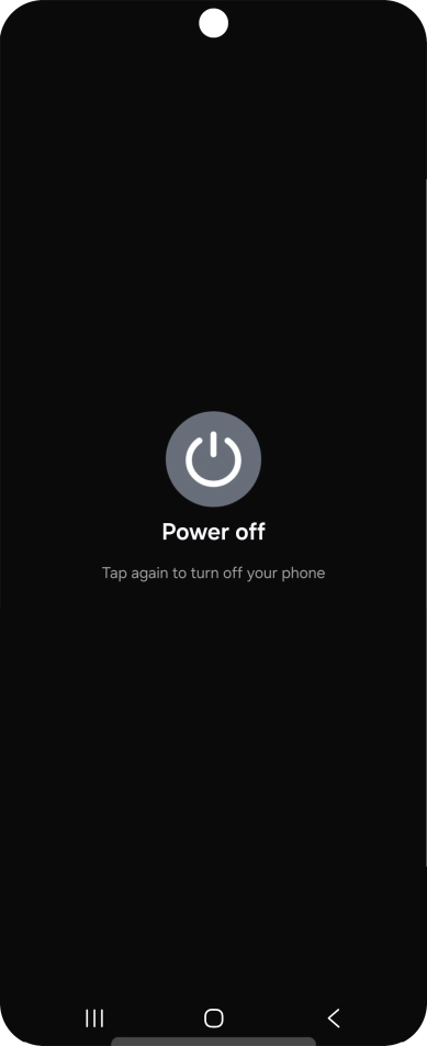 Press Power off.