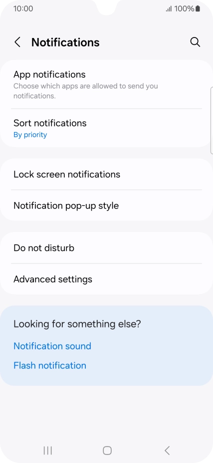 Press App notifications.