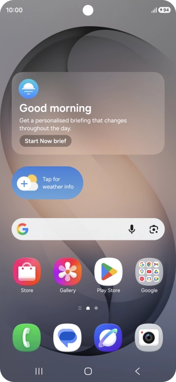 When the battery charging icon is displayed, charging is in progress.