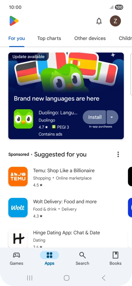 Press Search.