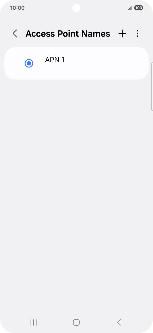 Press the add icon.