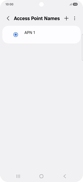 Press the add icon.