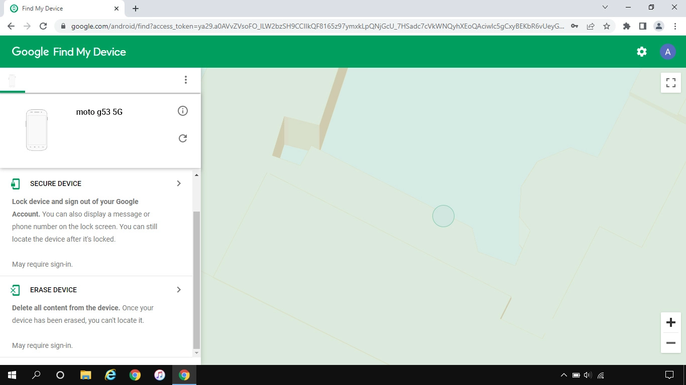 Click ERASE DEVICE and follow the instructions on the screen to delete all phone content. Please note that you will no longer be able to use Find My Device when you've deleted all phone content.
