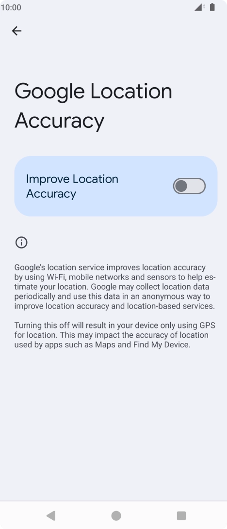 If you press the indicator next to 
