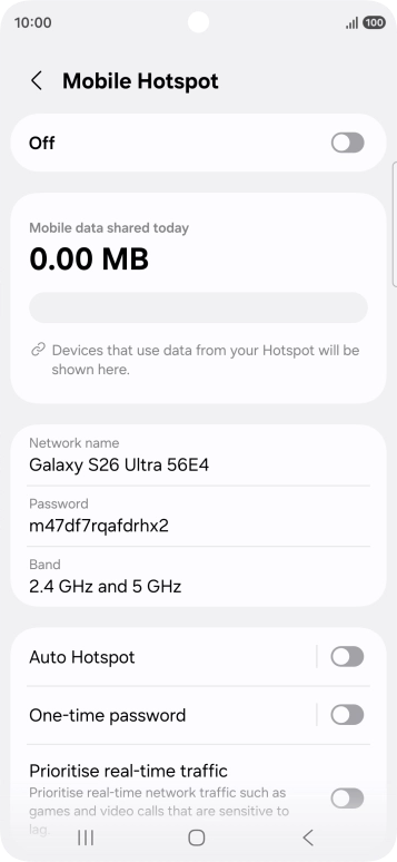 Press Network name.