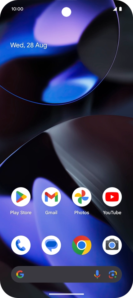 Slide two fingers downwards starting from the top of the screen.