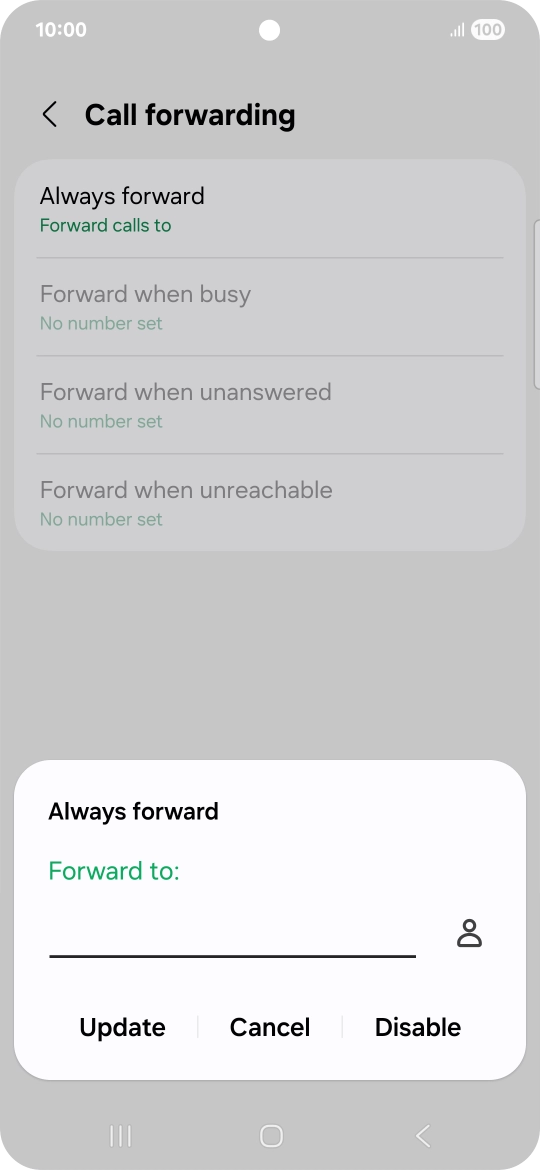 Press Disable.