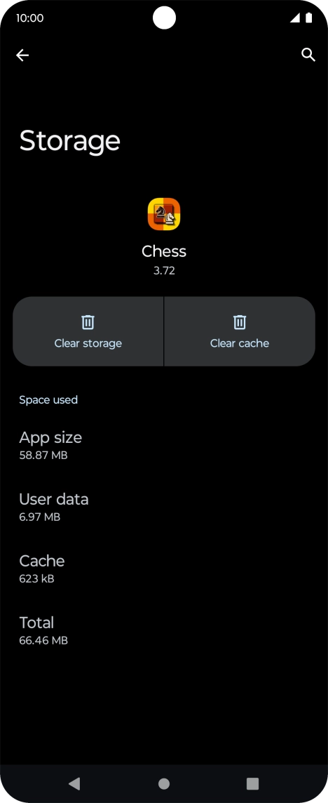 Press Clear cache.