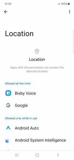 Press the required app.
