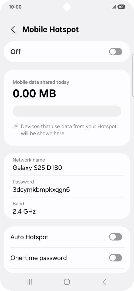Press Network name.