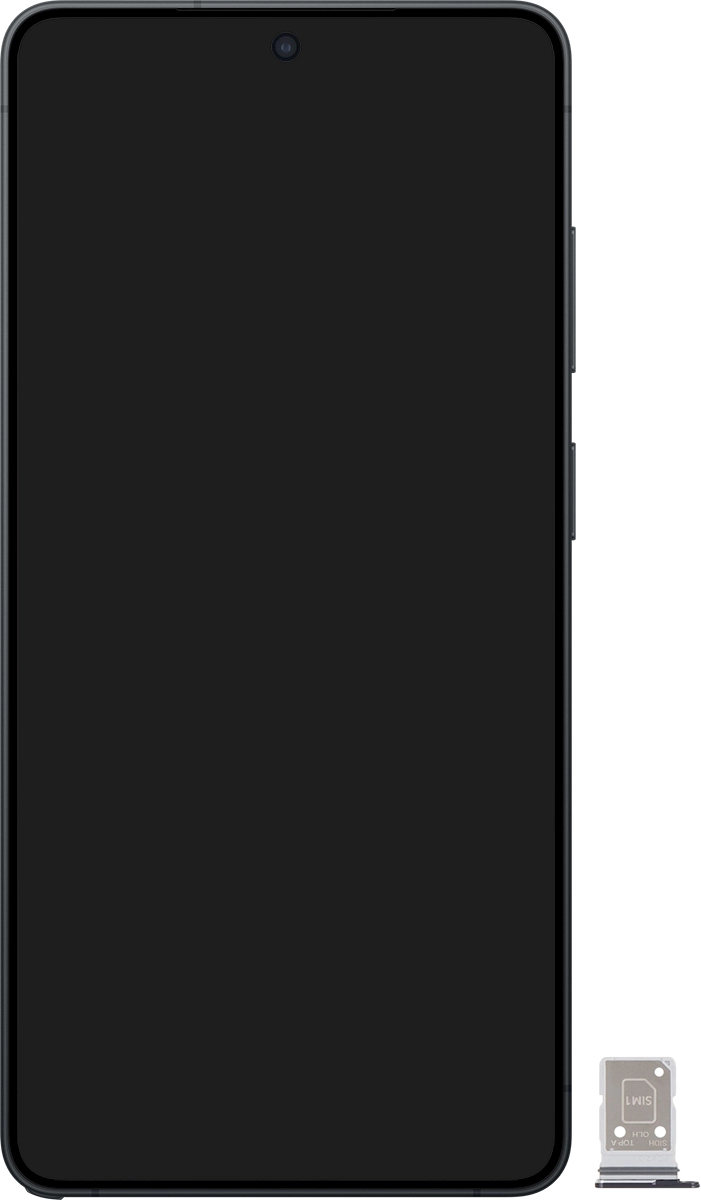 Turn your SIM as illustrated in the first SIM holder and place it in the SIM holder.