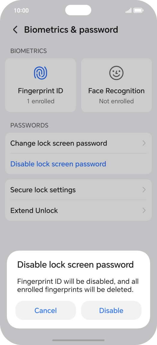 Press Disable.