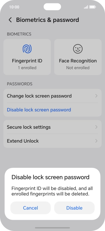 Press Disable.