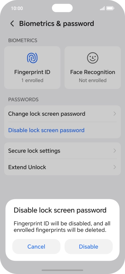 Press Disable.