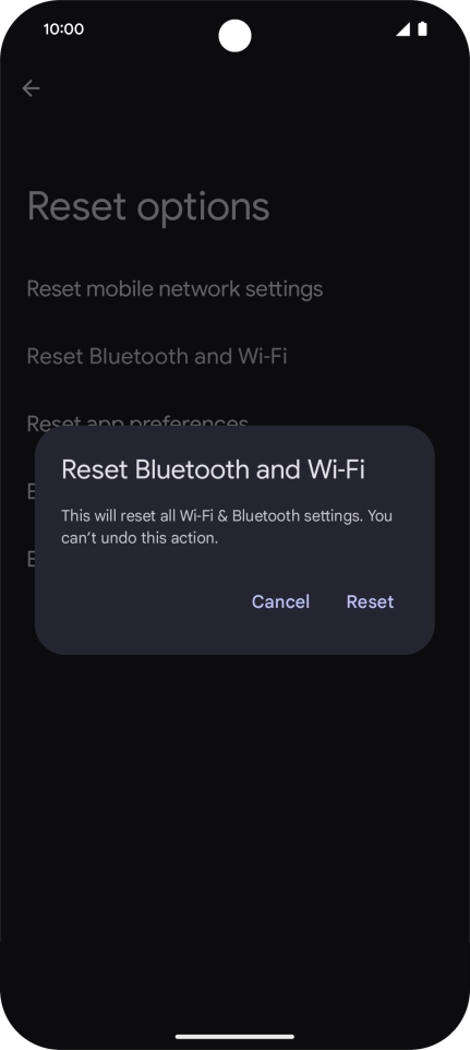 Press Reset.