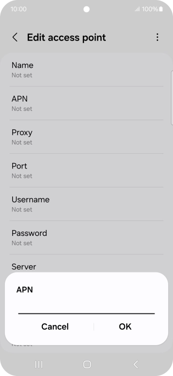 Key in everywhere and press OK.