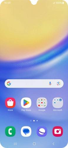 Slide two fingers downwards starting from the top of the screen.