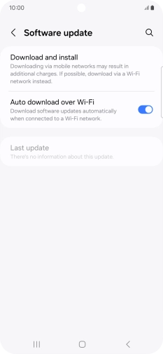 Press Download and install. If a new software version is available, it's displayed. Follow the instructions on the screen to update the phone software.