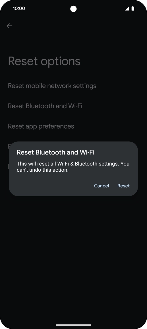 Press Reset.