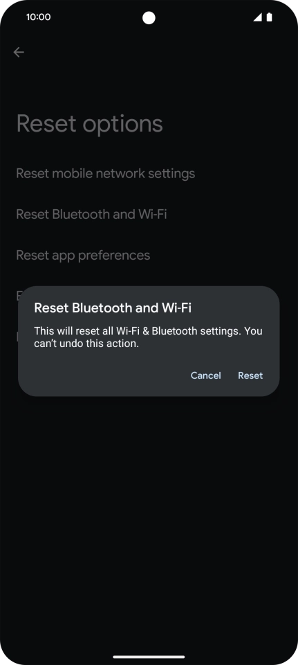 Press Reset.