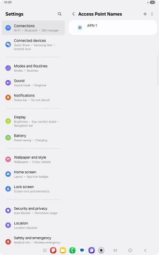 Press the add icon.