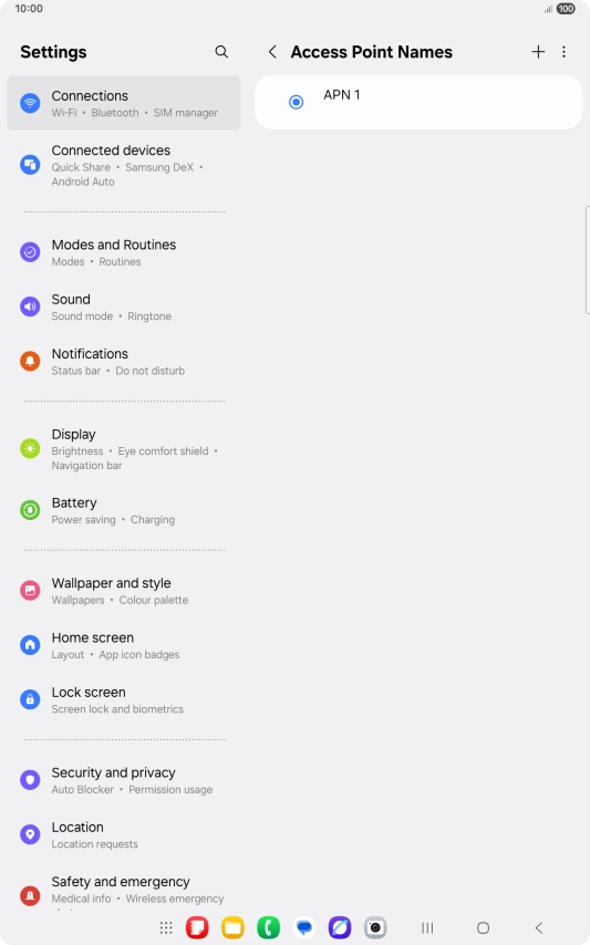 Press the add icon.