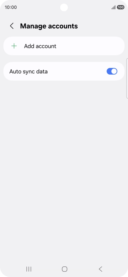 Press Add account.